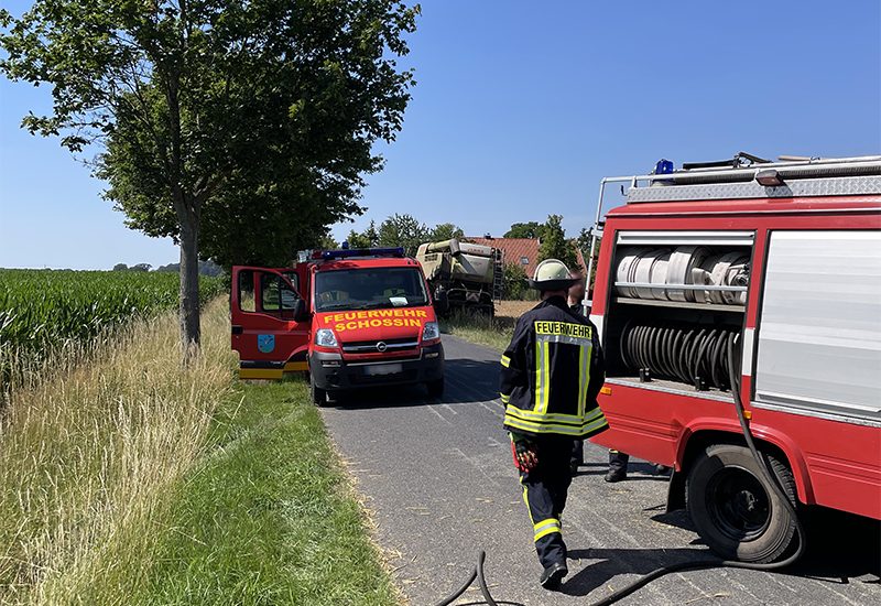 Landmaschinenbrand - Mühlenbecker Ende 08.07.2023